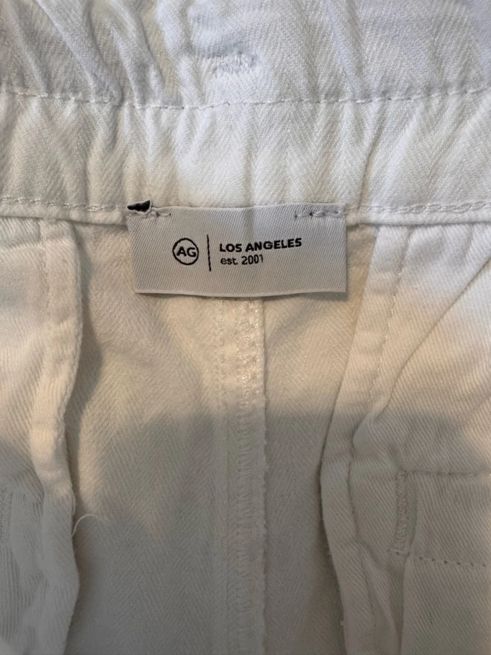 Women’s Renn Paperbag Summer White Trouser Pant AG Adriano Jeans Size 12/Size 31 - Picture 6 of 12